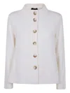 Anne Claire Button-up Jacket In White