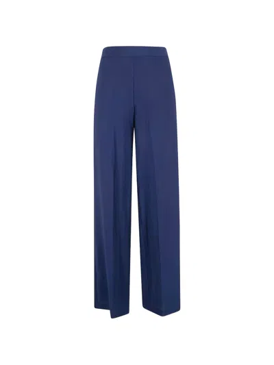 Anne Claire Elasticated Trousers In Blue