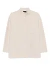 Anne Claire High-neck Patch-pocket Jacket In Multi