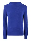 Anne Claire Long-sleeve Sweater In Blue