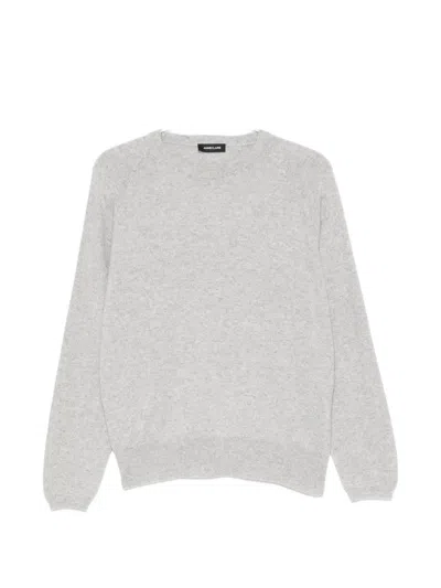 Anne Claire Long-sleeve Crew Neck Sweater In Gray