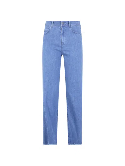 Anne Claire Pocket Jeans In Blue