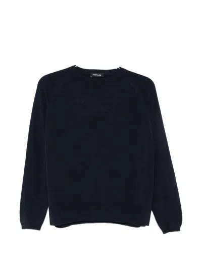 Anne Claire Raglan-sleeve Wool Sweater In Blue