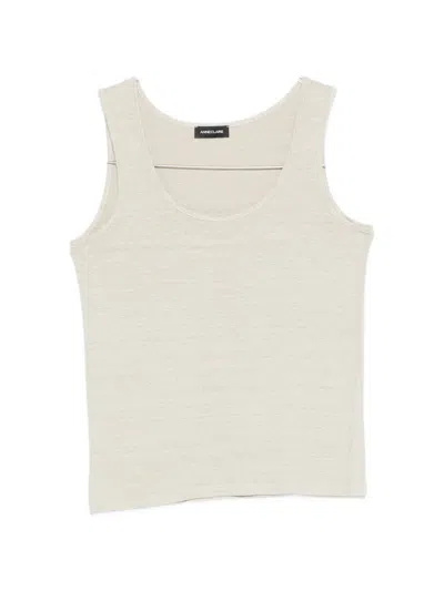 Anne Claire Scoop-neck Tank Top In Neutral