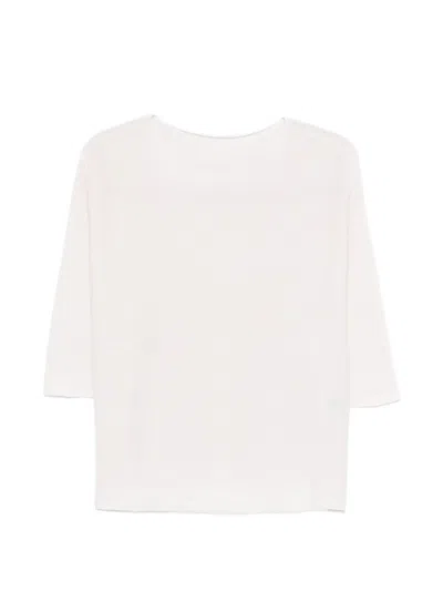 Anne Claire Three-quarter Sleeve Knitwear In White