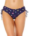 Anne Cole Side Tie Swim Bottom In Blue