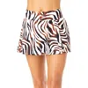 Anne Cole Banded Side Skirted Swim Bottom In Brown