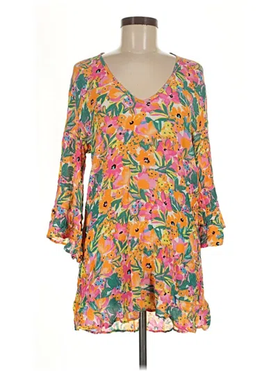 Pre-owned Anne Cole Casual Dress In Yellow