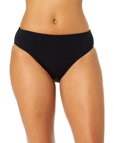 Anne Cole Clean Midrise Bottom In Black