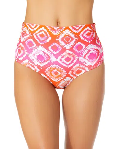 Anne Cole Convertible Shirred Bottom In Multi
