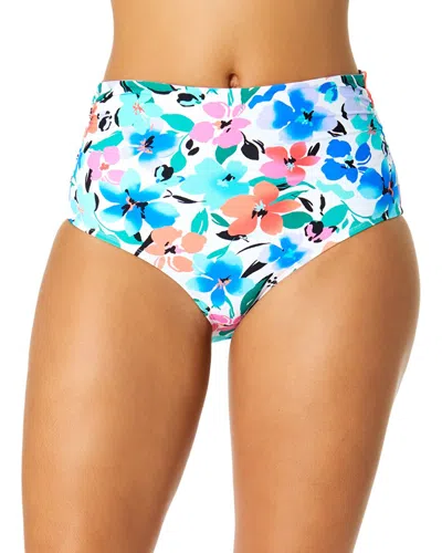 Anne Cole Convertible Shirred Bottom In Mult-multi Color