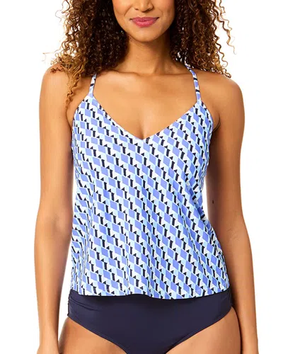 Anne Cole Easy Tri Tankini In Multi