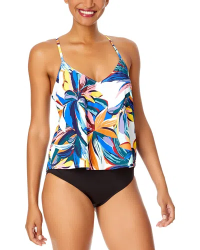 Anne Cole Easy Tri Tankini In Brown