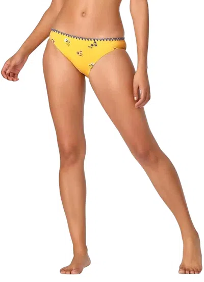 Anne Cole Floral Bikini In Yellow In Multi
