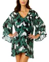 Anne Cole Flounce V Neck Tunic
