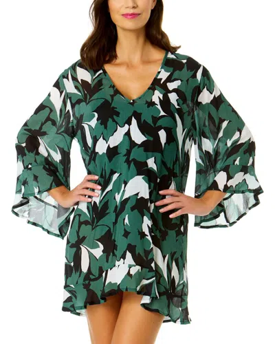 ANNE COLE FLOUNCE V NECK TUNIC