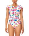 Anne Cole Flutter Zip Front Sun Suit