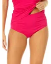 Anne Cole Hi Waist Shirred Bottom