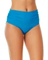 Anne Cole Hi Waist Shirred Bottom