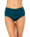 Anne Cole Live In Color Convertible High Waist Shirred Swim Bottom