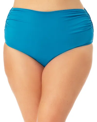 Anne Cole Plus Size High-waist Bikini Bottoms Women's Swimsuit In Nocolor