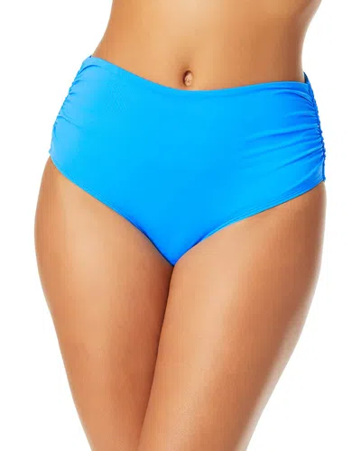 Anne Cole Plus Size High-waist Bikini Bottoms In Blue