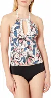 Anne Cole High-neck Tankini Top In Pink In Pink
