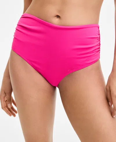 Anne Cole High-waist Bikini Bottoms In Red