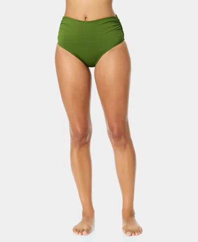 Anne Cole High-waist Bikini Bottoms In Green