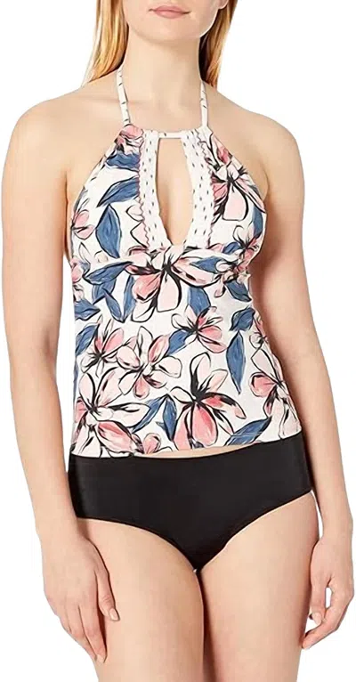 Anne Cole High-neck Tankini Top In Pink