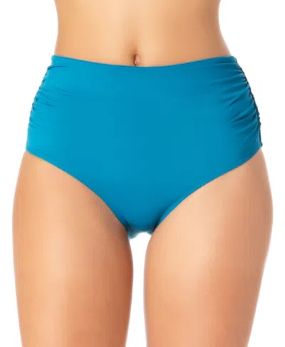 Anne Cole High-waist Bikini Bottoms In Blue