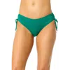 Anne Cole Live In Color Solid Side Tie Swim Bottom In Green