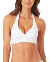 Anne Cole Marilyn Halter Bikini Top In White