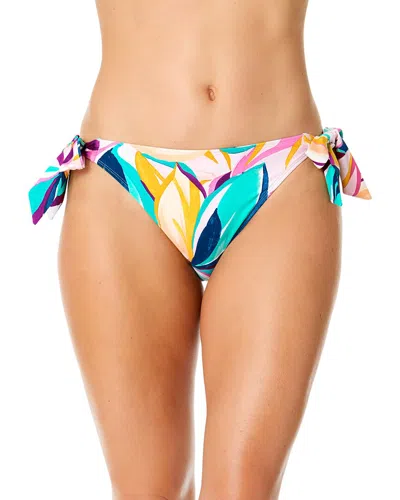 Anne Cole Metal Tab Side Tie Bottom In Mult-multi Color