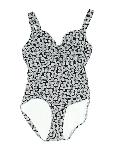 Pre-owned Anne Cole One Piece Swimsuit In Gray