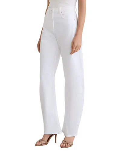 Anne Cole Reiss Petite Sabel Barrel Leg Jean In White