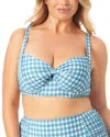 ANNE COLE ANNE COLE RETRO TWIST UNDERWIRE TOP