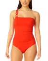 ANNE COLE ANNE COLE RING STRAP ASSYMETRIC ONE-PIECE
