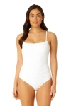 Anne Cole Shirred Lingerie Maillot One Piece