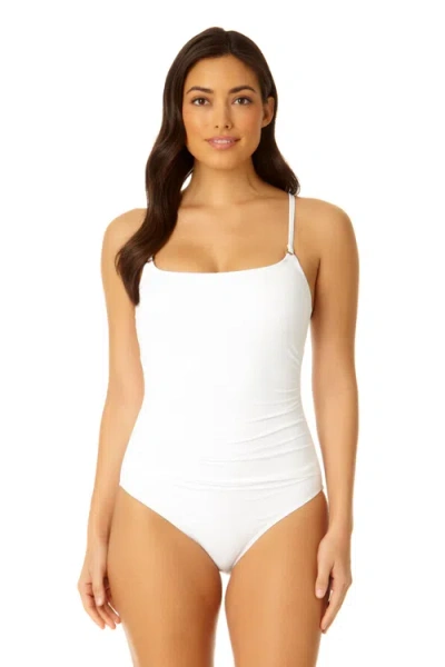 Anne Cole Shirred Lingerie Maillot One Piece