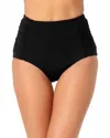 Anne Cole Side Shirr High-waist Tummy Control Bottom