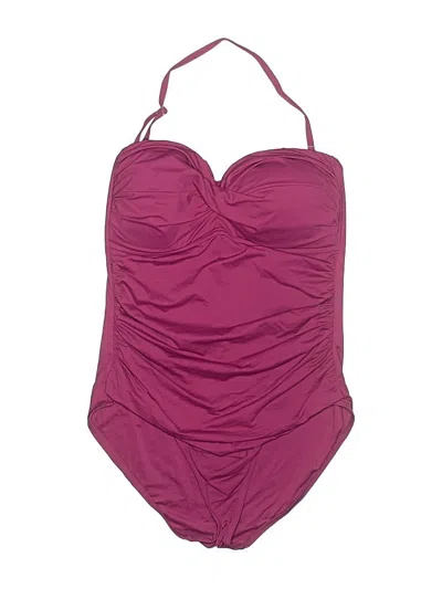 Pre-owned Anne Cole Signature One Piece Swimsuit In Pink