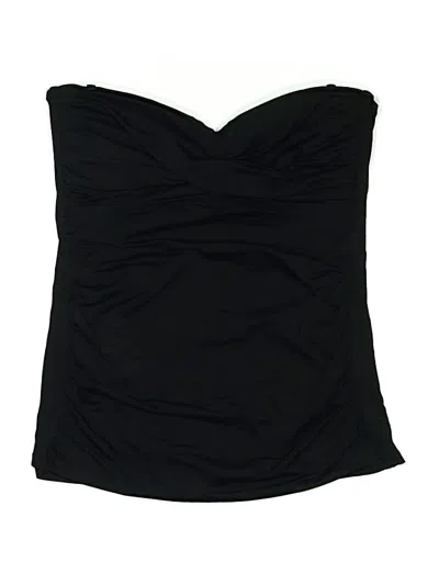 Pre-owned Anne Cole Signature Swimsuit Top Black Swimwear