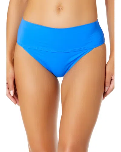Anne Cole Soft Band High Waist Bottom In Blue