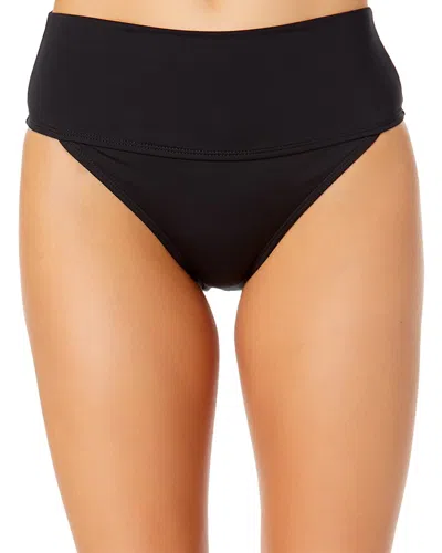 Anne Cole Soft Band High Waist Bottom In Black