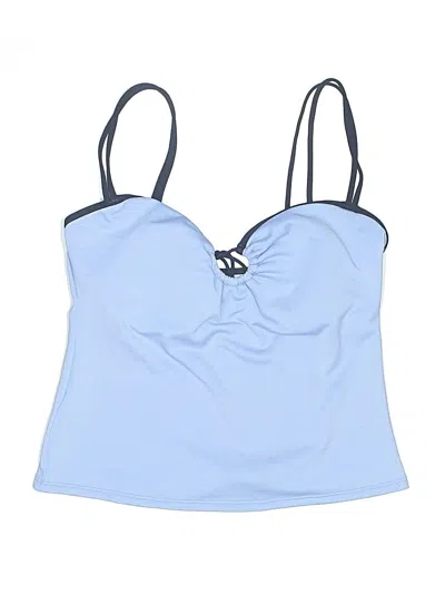 Pre-owned Anne Cole Swimsuit Top Blue Swimwear