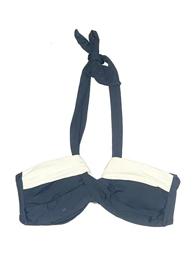 Pre-owned Anne Cole Swimsuit Top Blue Swimwear