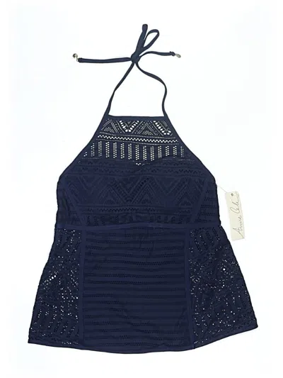 Pre-owned Anne Cole Swimsuit Top Blue Swimwear