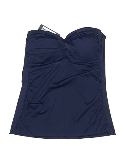 Pre-owned Anne Cole Swimsuit Top Blue Swimwear