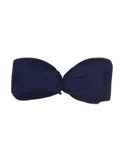 Pre-owned Anne Cole Swimsuit Top Blue Swimwear